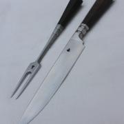 Couteau de table et sa fourchette XVIIème